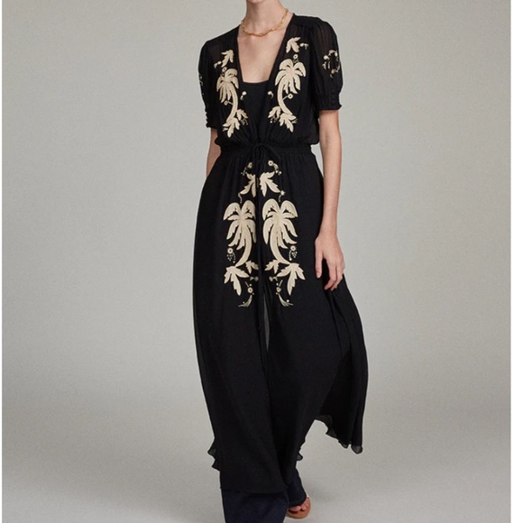 NWT Saloni Leah Robe Dress w/Slip - Picture 2 of 3